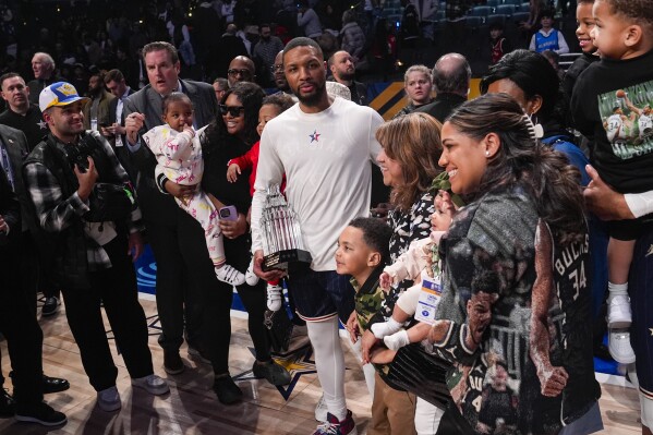 Damian Lillard sweeps All Star weekend by adding MVP Award to 3